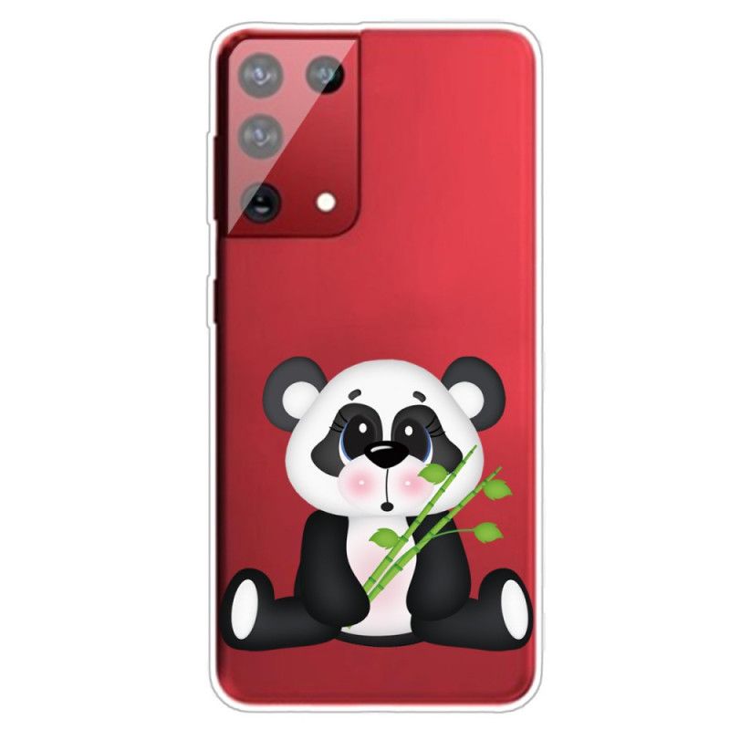 Case Kuoret Samsung Galaxy S21 Ultra 5G Puhelinkuoret Läpinäkyvä Surullinen Panda