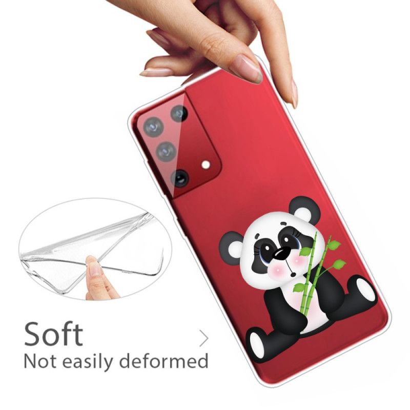 Case Kuoret Samsung Galaxy S21 Ultra 5G Puhelinkuoret Läpinäkyvä Surullinen Panda