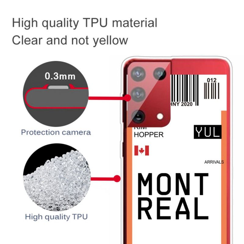 Case Kuoret Samsung Galaxy S21 Ultra 5G Puhelinkuoret Maihinnousukortti Montrealiin