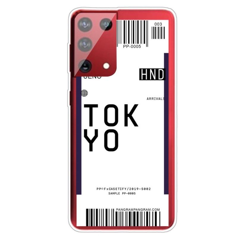 Case Kuoret Samsung Galaxy S21 Ultra 5G Tummansininen Tummansininen Puhelinkuoret Maihinnousukortti Tokio