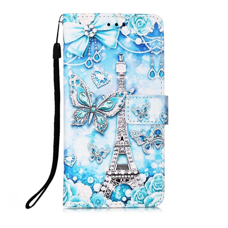 Flip Case Samsung Galaxy S21 Ultra 5G Eiffel-Tornin Perhohihna