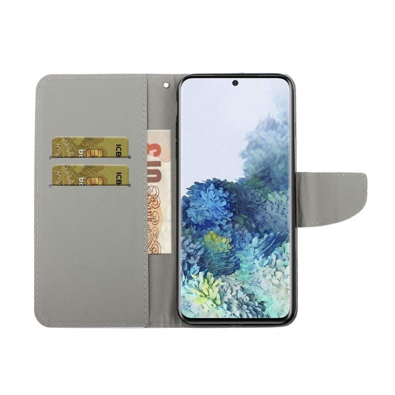 Flip Case Samsung Galaxy S21 Ultra 5G Kissa Ei Koske Minua Tangoilla