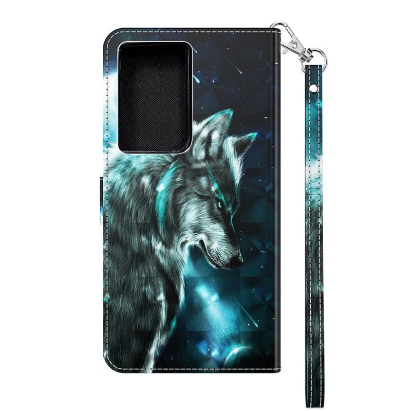 Flip Case Samsung Galaxy S21 Ultra 5G Majesteettinen Susi