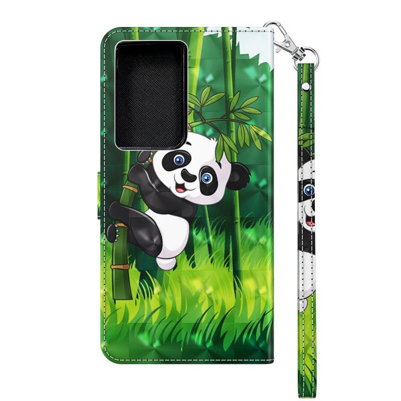 Kotelot Samsung Galaxy S21 Ultra 5G Panda Ja Bambu