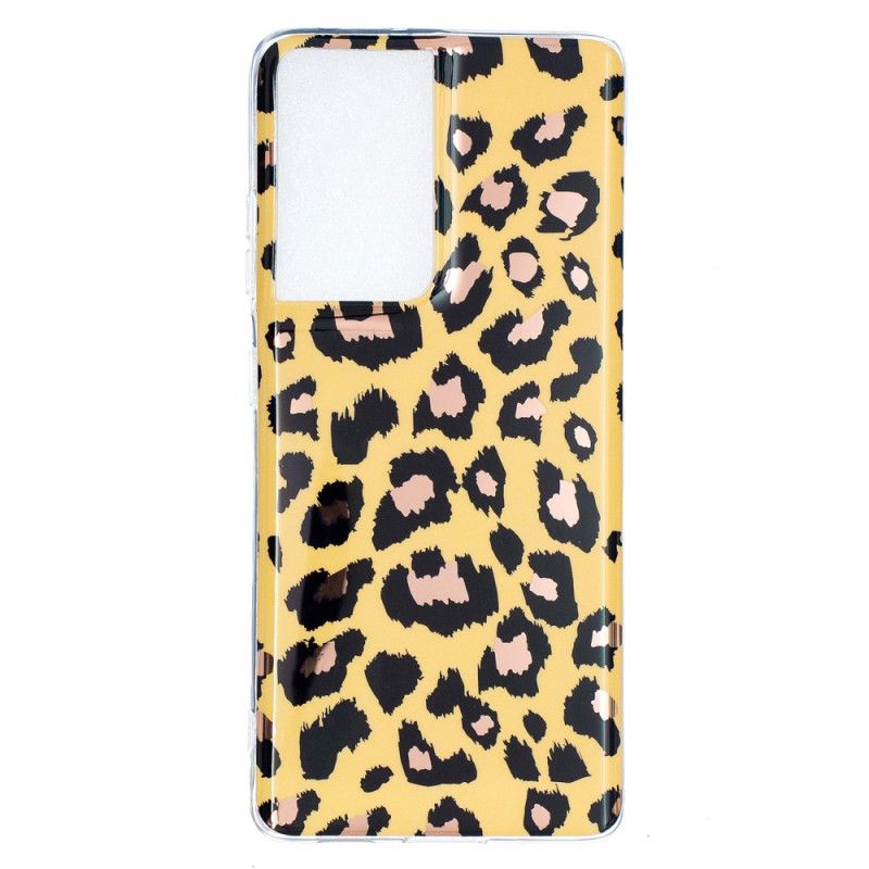 Kuori Samsung Galaxy S21 Ultra 5G Leopardityyli Marmori