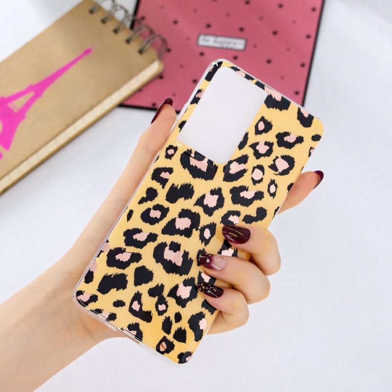 Kuori Samsung Galaxy S21 Ultra 5G Leopardityyli Marmori