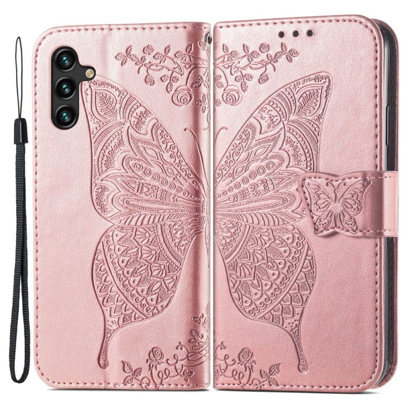 Flip Kotelot Samsung Galaxy A13 5g Half Butterflies Suojakuori