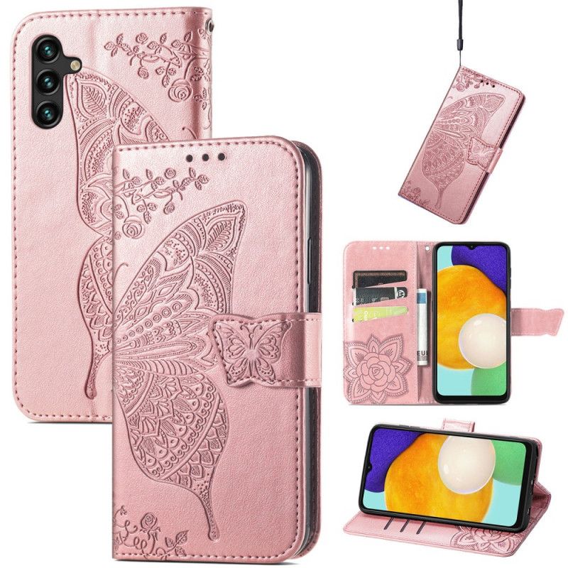 Flip Kotelot Samsung Galaxy A13 5g Half Butterflies Suojakuori