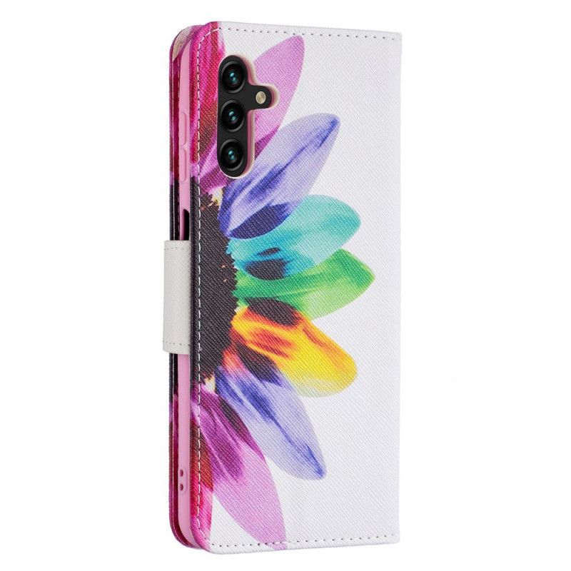 Flip Kotelot Samsung Galaxy A13 5g Kukka-akvarelli