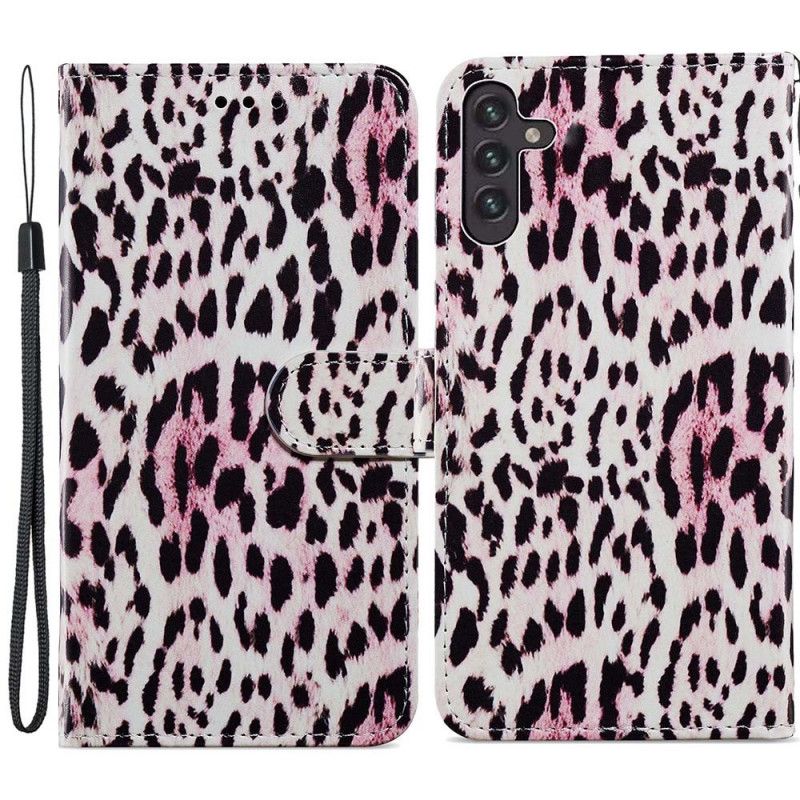 Flip Kotelot Samsung Galaxy A13 5g Leopard Print