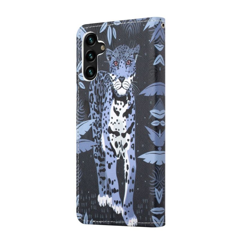 Flip Kotelot Samsung Galaxy A13 5g Leopard Strappy