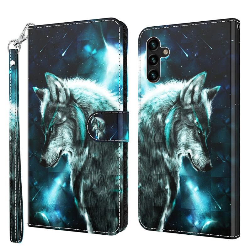 Flip Kotelot Samsung Galaxy A13 5g Majestic Wolf