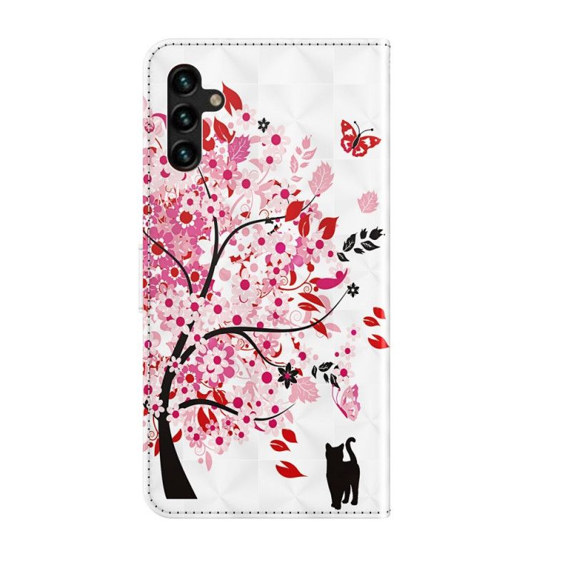 Flip Kotelot Samsung Galaxy A13 5g Pink Tree