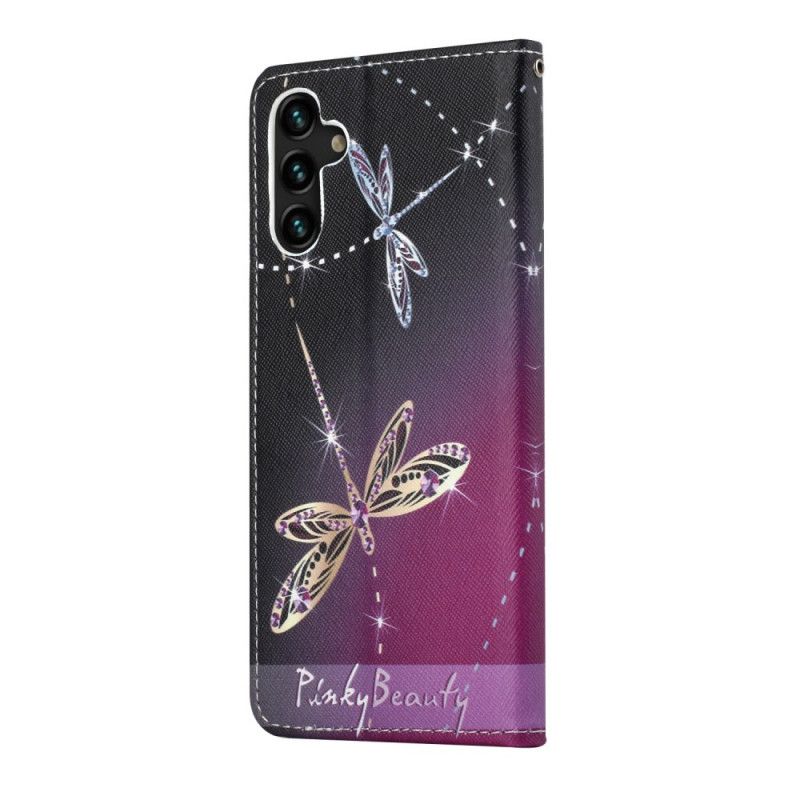 Flip Kotelot Samsung Galaxy A13 5g Strappy Dragonflies