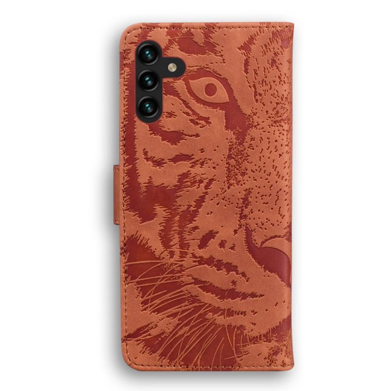 Flip Kotelot Samsung Galaxy A13 5g Tiger Face Print Suojakuori