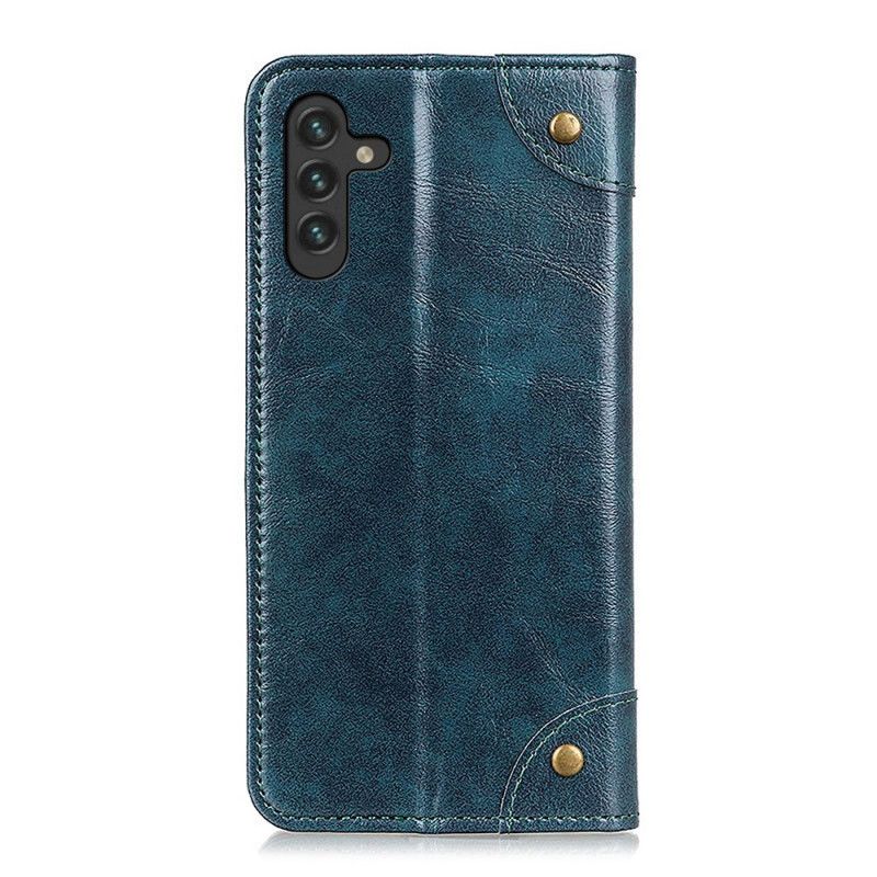 Flip Kotelot Samsung Galaxy A13 5g Vintage Rivets Versio Suojakuori