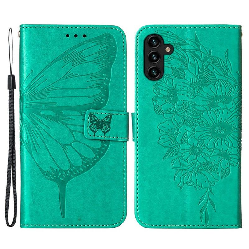 Kotelot Samsung Galaxy A13 5g Puhelinkuoret Butterfly Design Kaulanauhalla