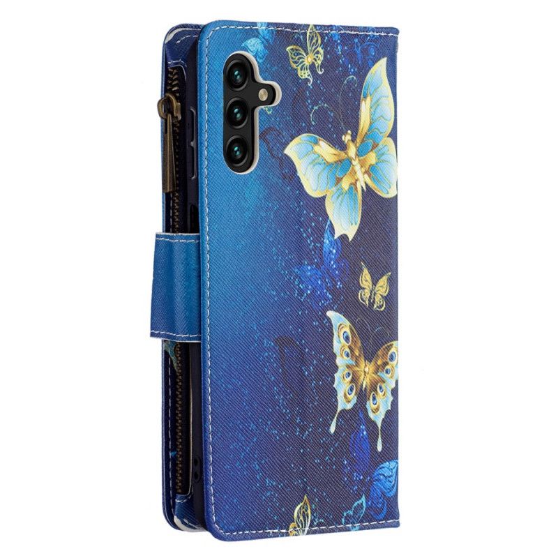 Kotelot Samsung Galaxy A13 5g Puhelinkuoret Butterfly-vetoketjullinen Tasku