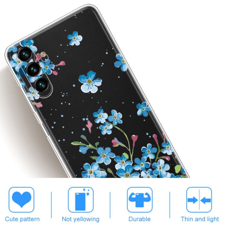 Kuori Case Samsung Galaxy A13 5g Puhelinkuoret Siniset Kukat