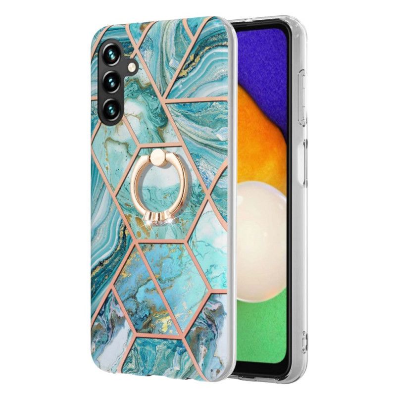 Kuori Samsung Galaxy A13 5g Geometrinen Marmori Tukirenkaalla