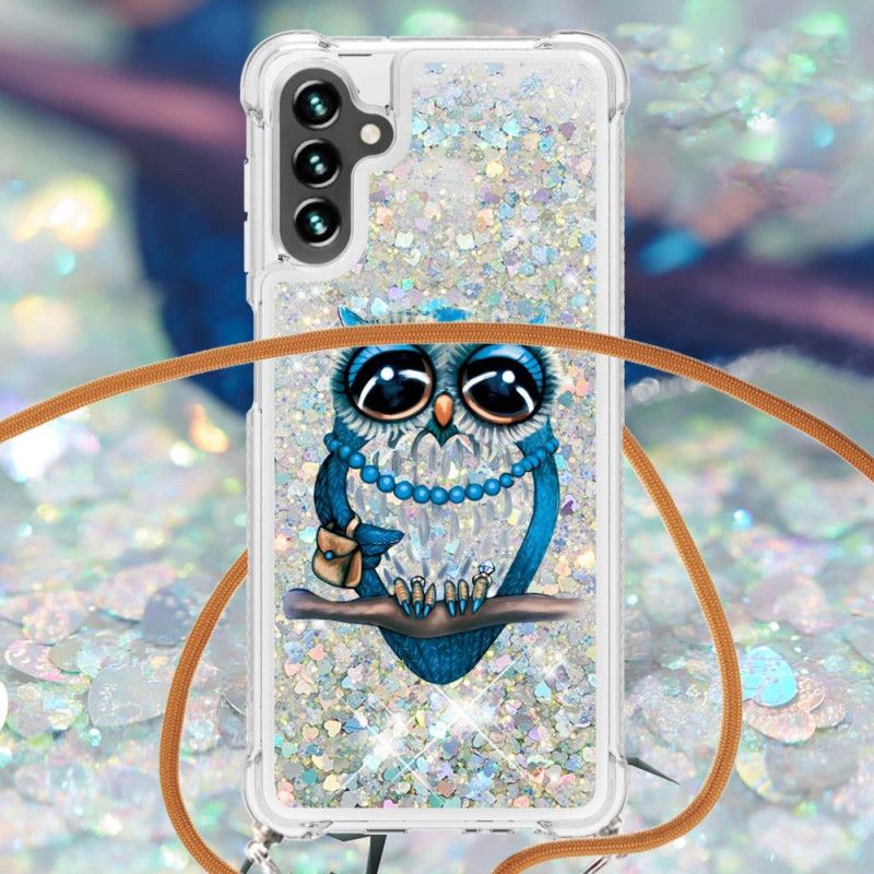 Kuori Samsung Galaxy A13 5g Miss Owl Glitter Vetonauha