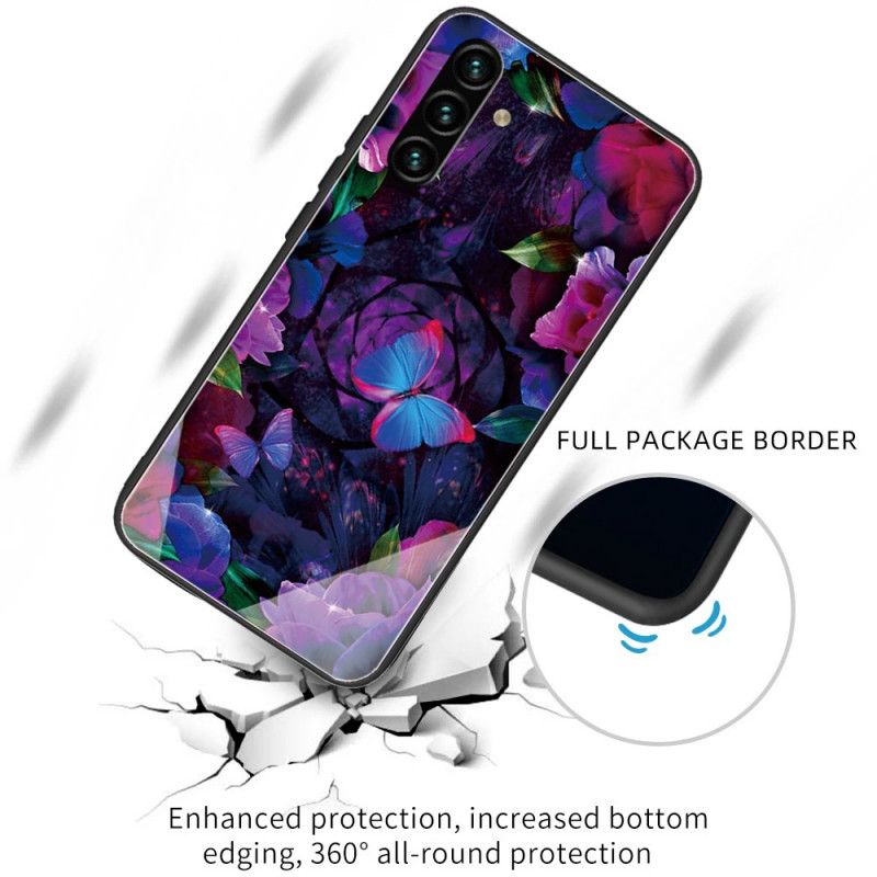 Kuori Samsung Galaxy A13 5g Tempered Glass Butterflies Variation Suojakuori