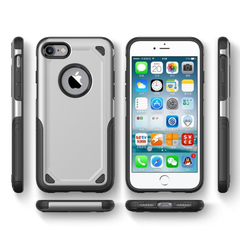 Case Kuoret iPhone 6 / 6S Harmaa Musta Puhelinkuoret Premium-Metallitehoste