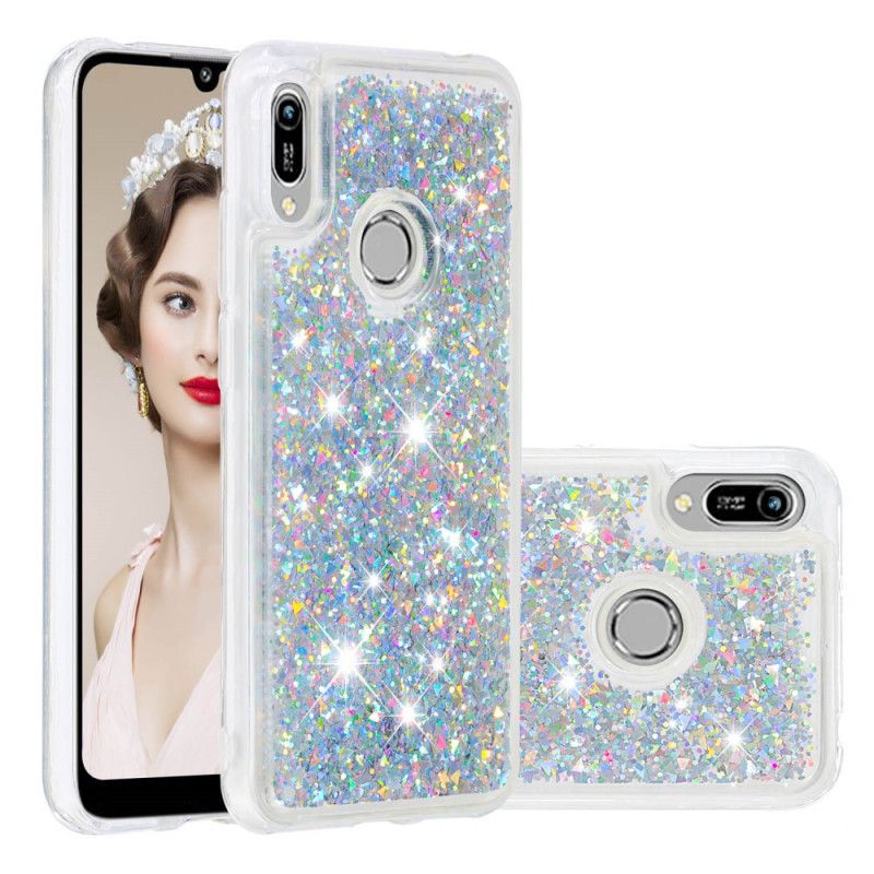 Case Kuoret Huawei Y6 2019 Violetti Vaaleanpunainen Puhelinkuoret Pro Olen Kimallus