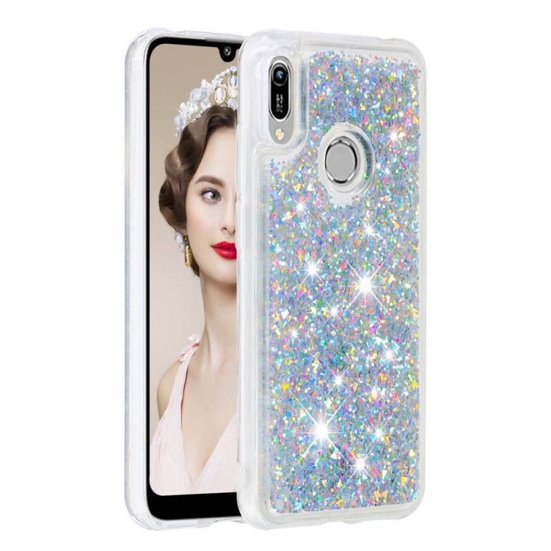 Case Kuoret Huawei Y6 2019 Violetti Vaaleanpunainen Puhelinkuoret Pro Olen Kimallus