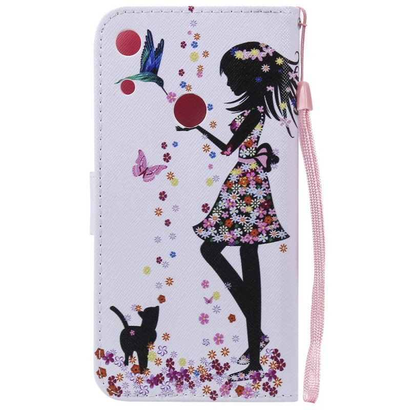 Flip Case Huawei Y6 2019 Mekko Kukilla Ja Linnuilla