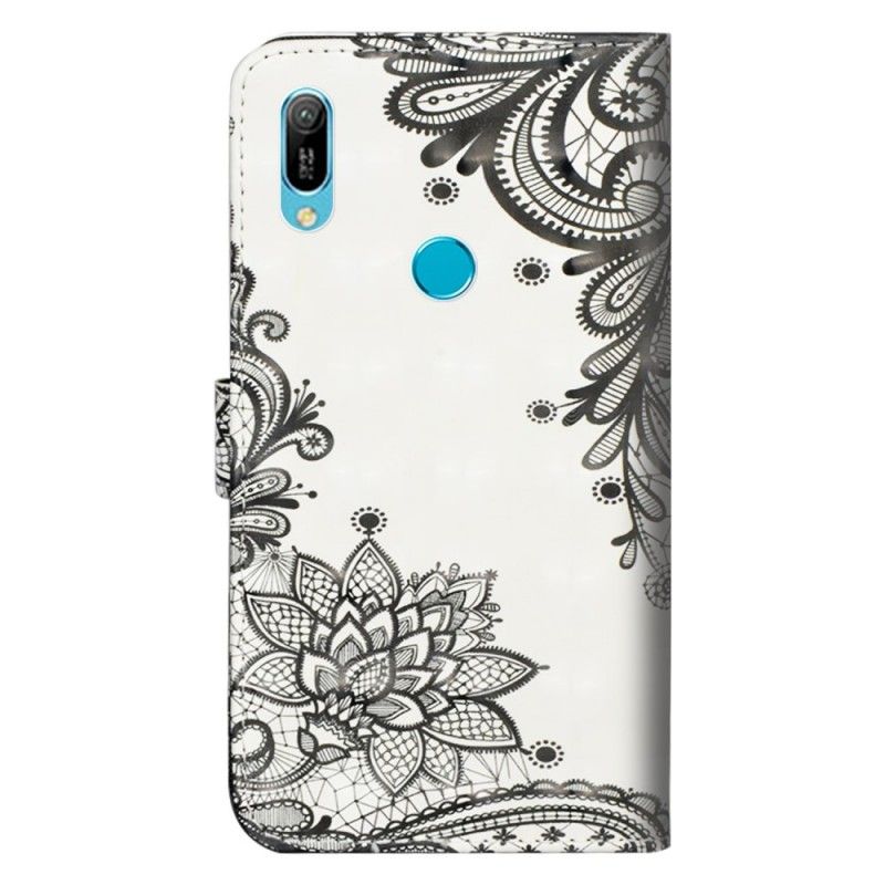 Flip Case Huawei Y6 2019 Tyylikäs Pitsi