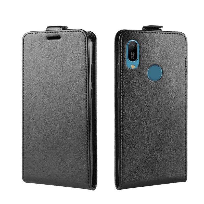 Flip Case Huawei Y6 2019 Valkoinen Musta Taitettava