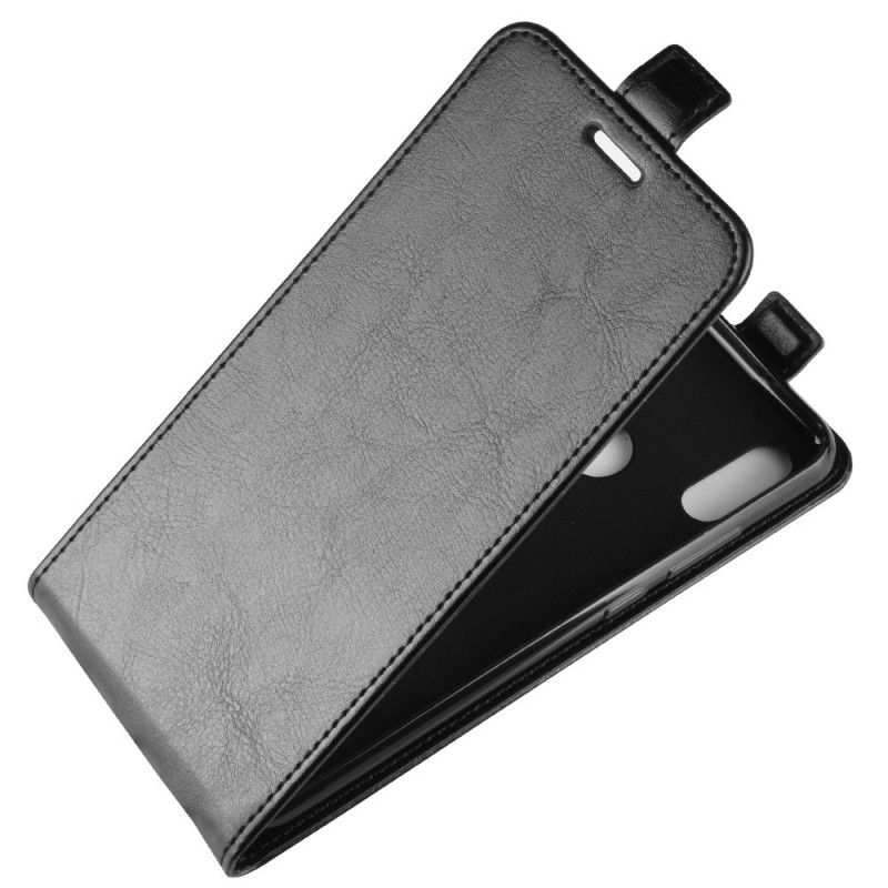 Flip Case Huawei Y6 2019 Valkoinen Musta Taitettava