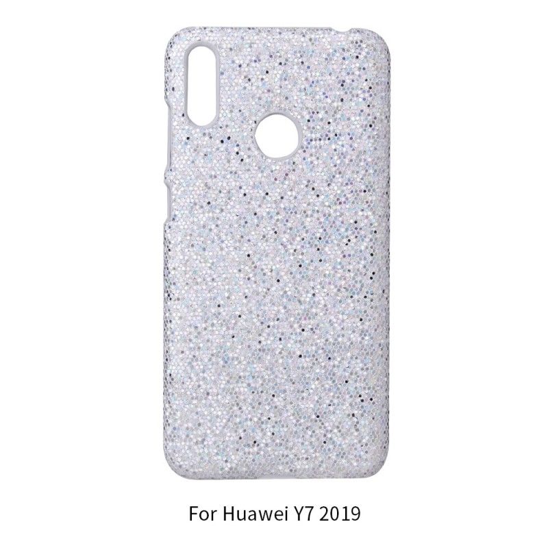 Kuori Huawei Y6 2019 Magenta Musta Paljetteja