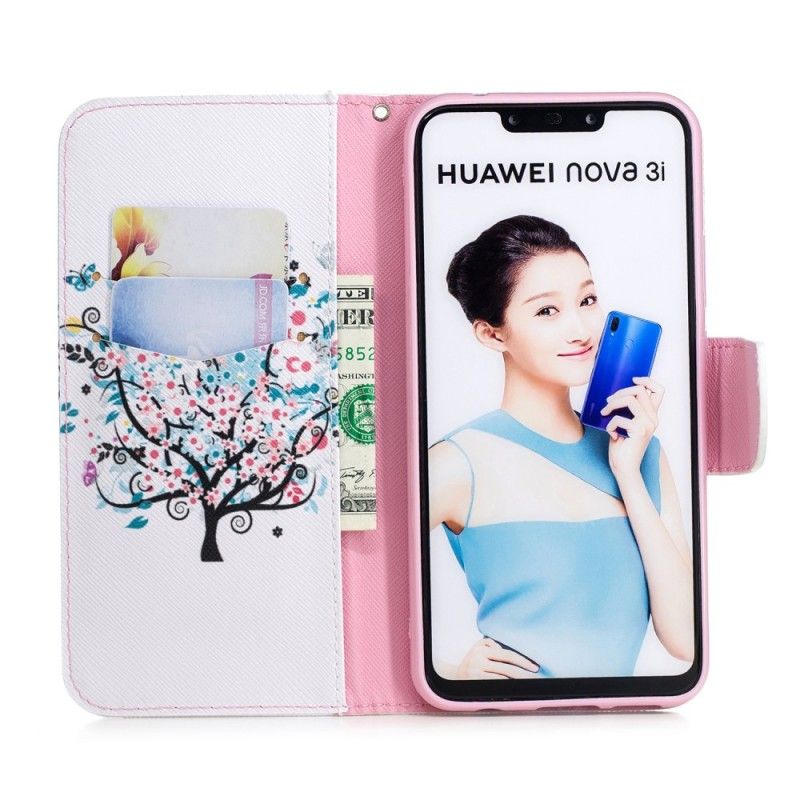 Kotelot Huawei P Smart Plus Kukkainen Puu