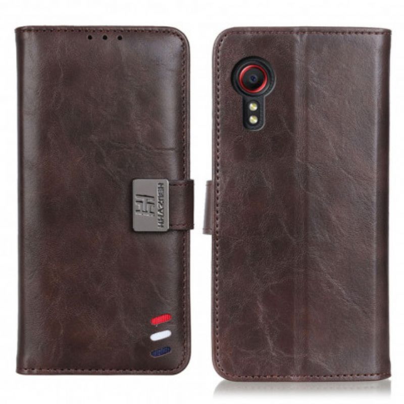 Flip Kotelot Samsung Galaxy Xcover 5 Bison Leather Effect