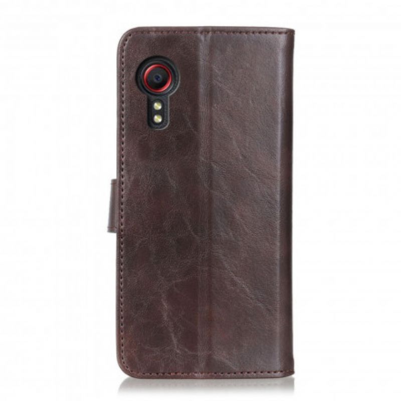 Flip Kotelot Samsung Galaxy Xcover 5 Bison Leather Effect