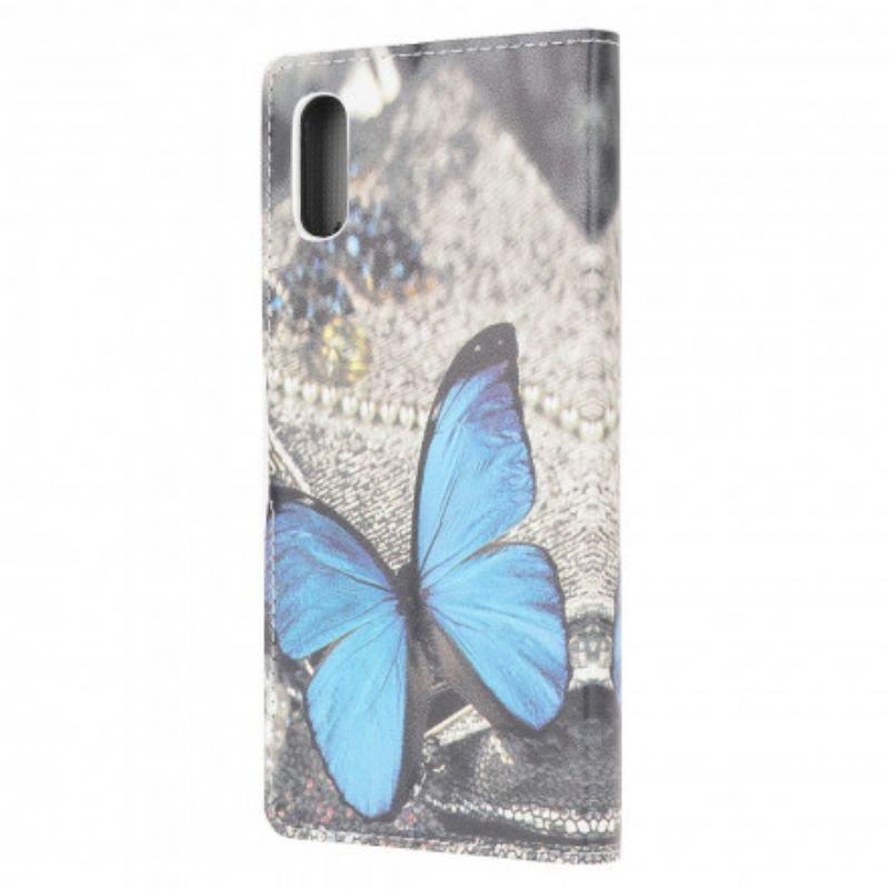 Flip Kotelot Samsung Galaxy Xcover 5 Blue Butterfly