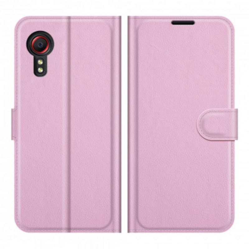 Flip Kotelot Samsung Galaxy Xcover 5 Classic Faux Leather Suojakuori