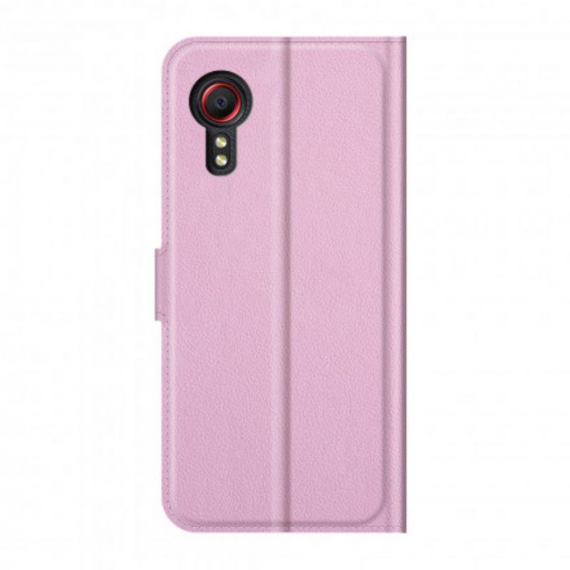 Flip Kotelot Samsung Galaxy Xcover 5 Classic Faux Leather Suojakuori