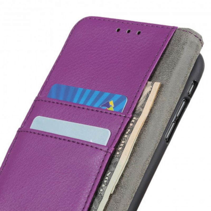 Flip Kotelot Samsung Galaxy Xcover 5 Classic Litchi Faux Leather Suojakuori