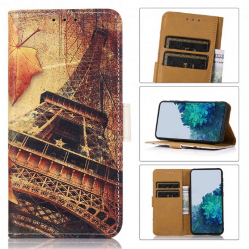 Flip Kotelot Samsung Galaxy Xcover 5 Eiffel-torni Syksyllä