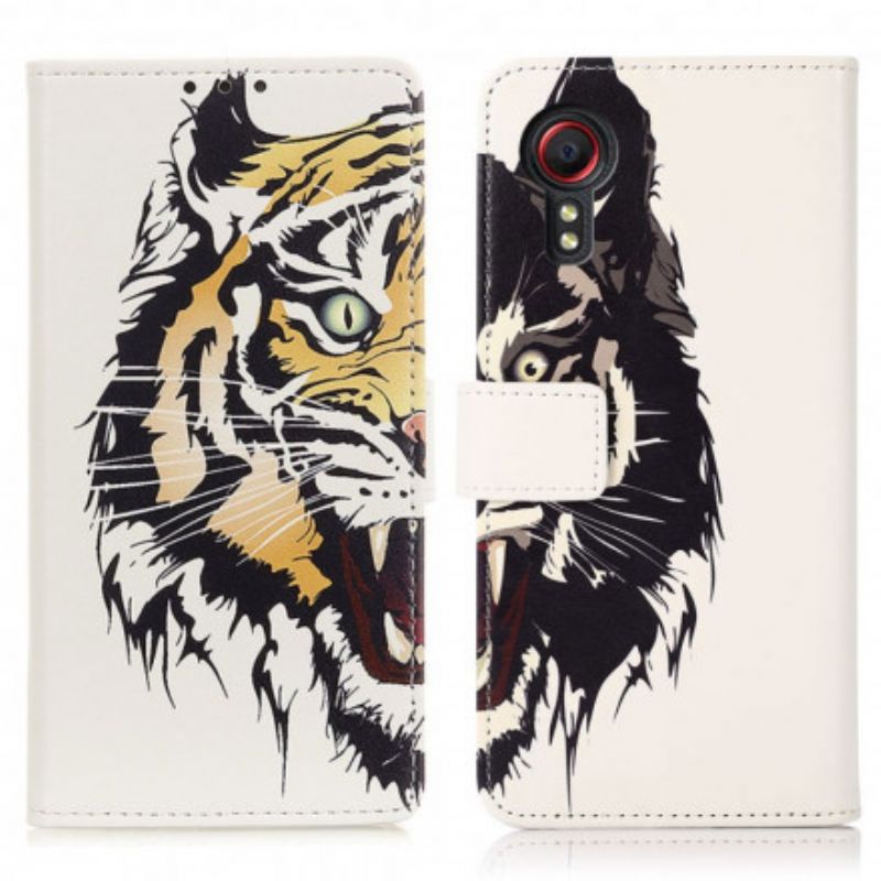 Flip Kotelot Samsung Galaxy Xcover 5 Fierce Tiger