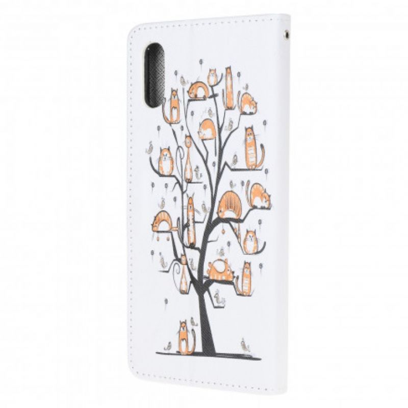 Flip Kotelot Samsung Galaxy Xcover 5 Funky Cats Strappy Suojakuori