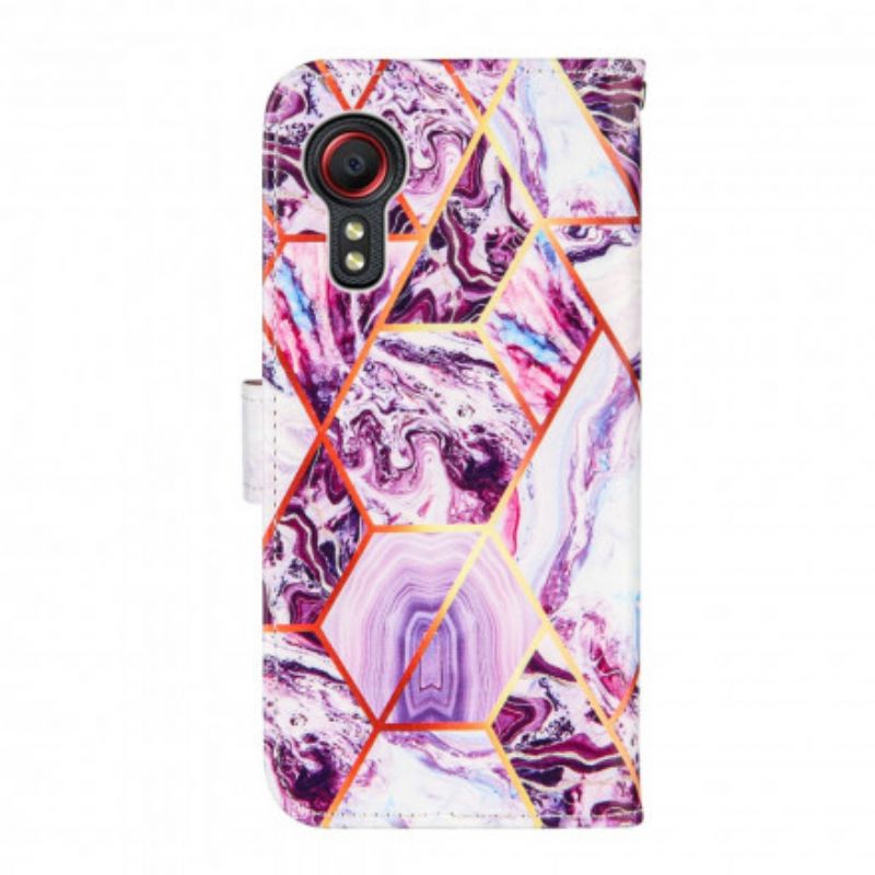 Flip Kotelot Samsung Galaxy Xcover 5 Geometrinen Marmori