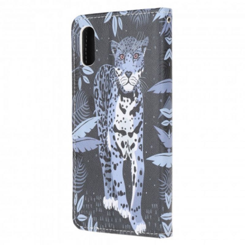 Flip Kotelot Samsung Galaxy Xcover 5 Leopard Strappy Suojakuori