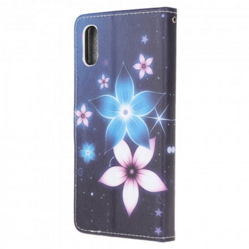 Flip Kotelot Samsung Galaxy Xcover 5 Lunar Flowers Hihnalla