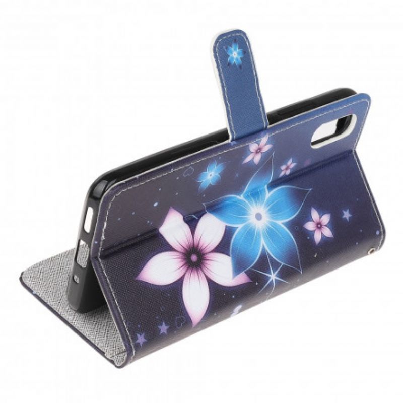 Flip Kotelot Samsung Galaxy Xcover 5 Lunar Flowers Hihnalla