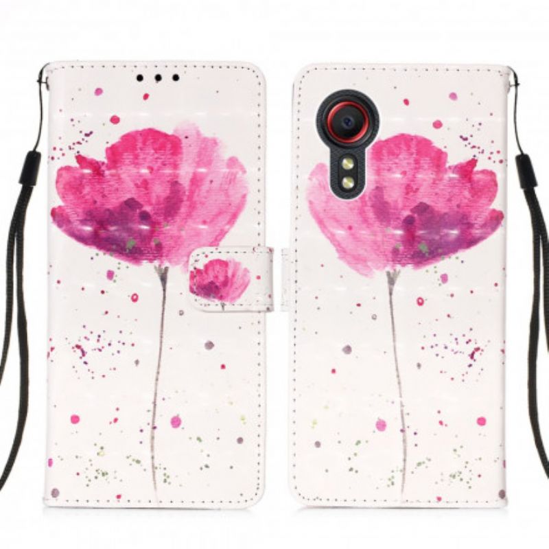 Flip Kotelot Samsung Galaxy Xcover 5 Poppy Watercolour