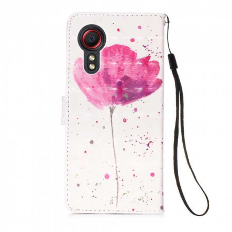 Flip Kotelot Samsung Galaxy Xcover 5 Poppy Watercolour